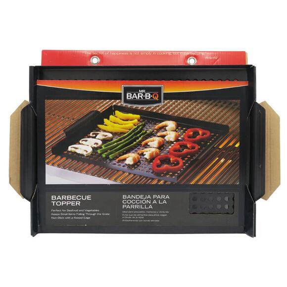 New Stainless Steel BBQ Grill Topper Pan Tray for Vegetables, Meats, & Seafood's - Picture 1 of 5